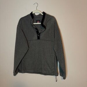 Charcoal Button-Up Men's Sweater
